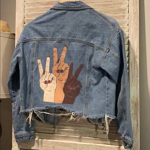 crop Jean jacket
